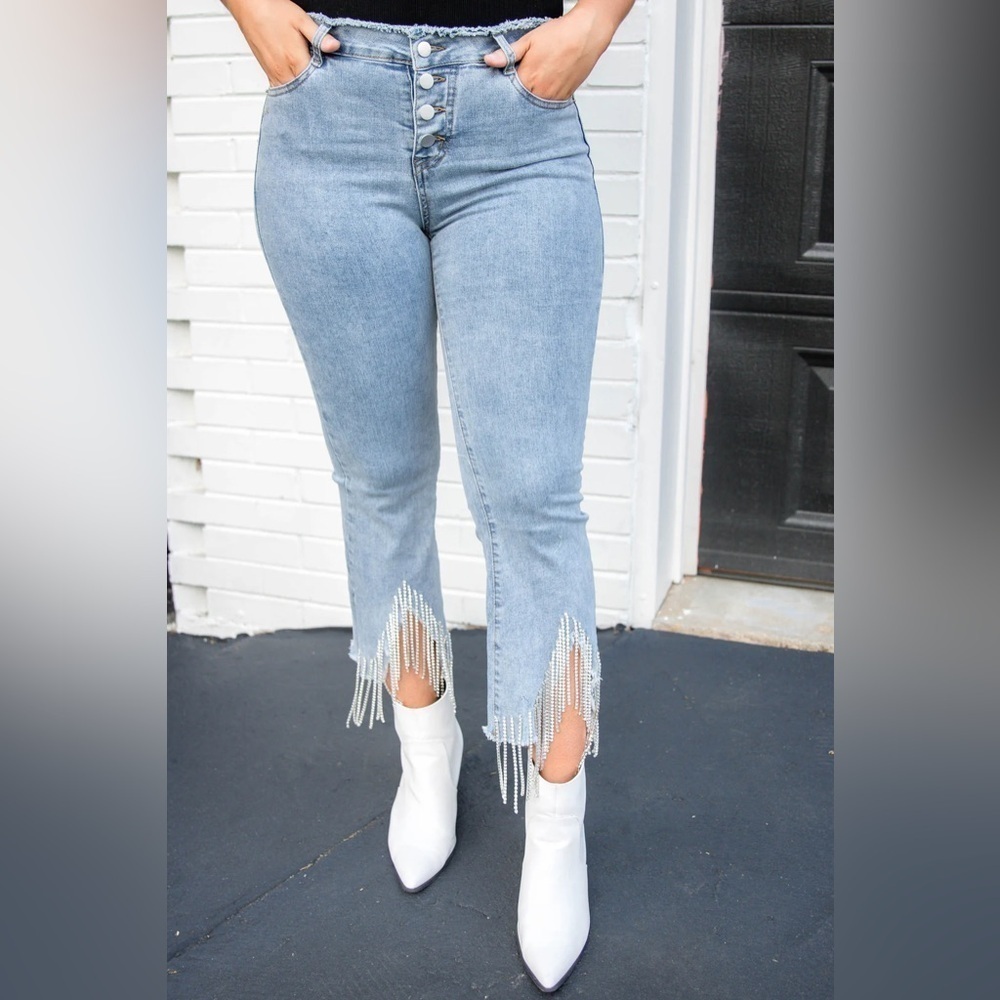 NWT Juliana’s | Rhinestone Jeans | Size Large